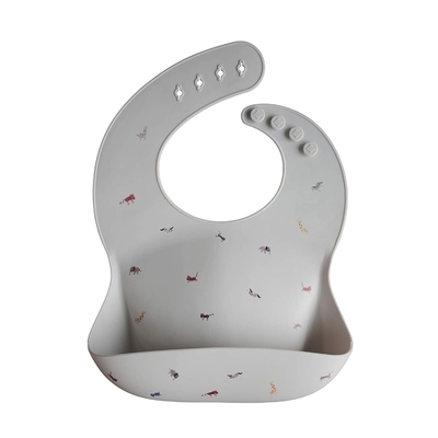 4 Tokalı Elastik Unisex BPA İçermeyen Gıda Sınıfı Silikon Bebek Önlüğü