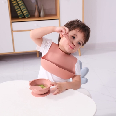 Sağlam Plastik Olmayan Toksik Olmayan Silikon Bebek Peçetesi Sterilizatörde Güvenli