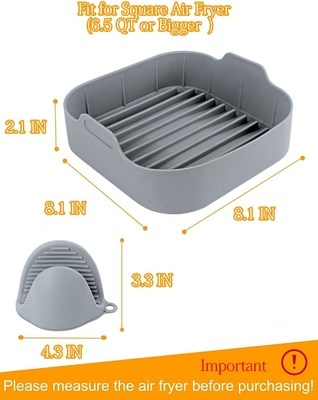 Sterilizatörde PVC BPA İçermeyen Patel Renkli Hava Fritöz Silikon Sepeti Güvenli