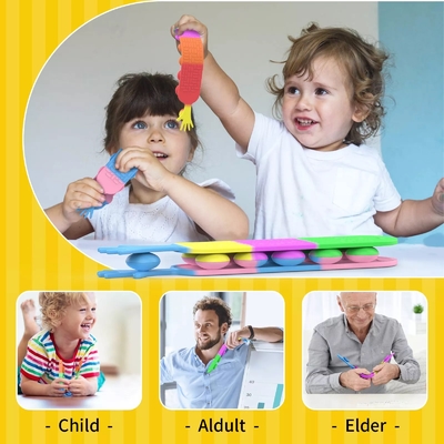 Yüksek Kaliteli Sevimli Anti-stres Squidopops Fidget Oyuncaklar Bulaşık Makinesinde Güvenli