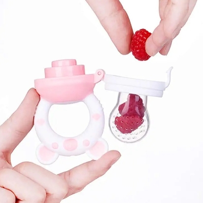 3-24 Ay İçin Pembe Leke Dayanıklı Bebek Taze Silikon Diş Kaşıyıcı Oyuncak