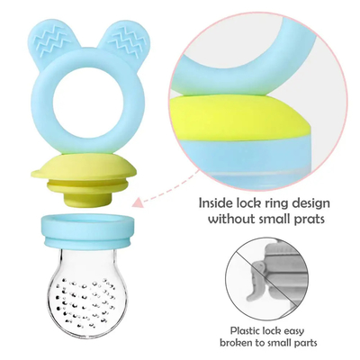 Tüm Boyutlar 2 Paket BPA İçermeyen Meyve Maması Besleyici Bebek Besleme Emziği