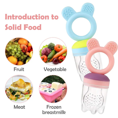Tüm Boyutlar 2 Paket BPA İçermeyen Meyve Maması Besleyici Bebek Besleme Emziği
