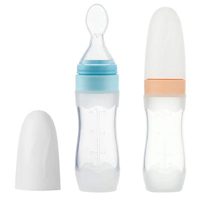 2 Paket Seyahat Dostu Silikon Bebek Maması Dağıtım Kaşığı Bulaşık Makinesi Ücretsiz