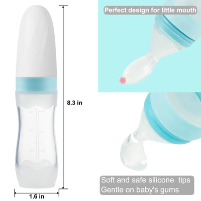 2 Paket Seyahat Dostu Silikon Bebek Maması Dağıtım Kaşığı Bulaşık Makinesi Ücretsiz