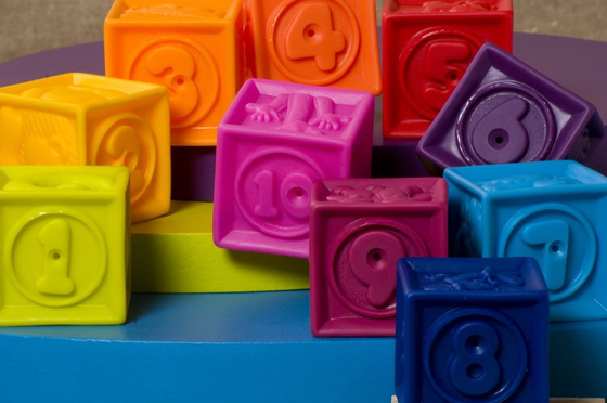 6 Ay ve Üzeri Küçük Çocuklar İçin Yumuşak İstifleme Eğitici Yapısı Squeeze Bebek Blokları