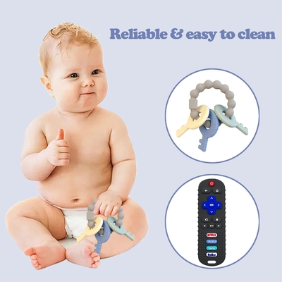 Bebek Diş Çıkarma Oyuncakları Silikon Bebek Diş Kaşıyıcı Oyuncak Bebekler için 3+ Ay