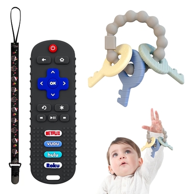 Bebek Diş Çıkarma Oyuncakları Silikon Bebek Diş Kaşıyıcı Oyuncak Bebekler için 3+ Ay
