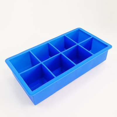 15 Kavite BPA İçermeyen 12*24cm Kare Silikon Buz Kalıbı Küp Kapaklı Tepsi
