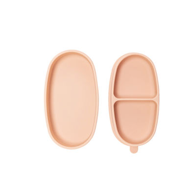 Bebek Eğitimi Bölünmüş Emme Silikon Öğle Yemeği Kutusu Adaçayı Renkli Silikon Atıştırmalık Kutusu