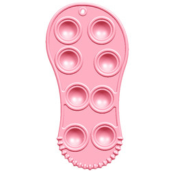 Ayakkabı Şekilli Çocuk Silikon Pop Fidget Oyuncak Stres Giderici Yumuşak Bebek Diş Kaşıyıcı