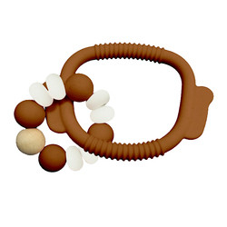 BPA İçermeyen Yumuşak Silikon Boncuklar Diş Kaşıyıcı Diş Çıkarma Halkaları Food Grade 32g