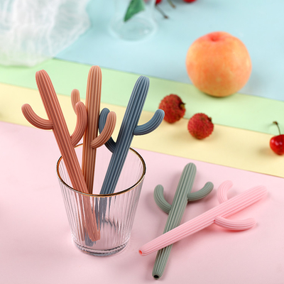 Toksik Olmayan Silikon Kaktüs Diş Kaşıyıcı BPA İçermeyen 20cm Fırçalı Diş Çıkarma Oyuncakları