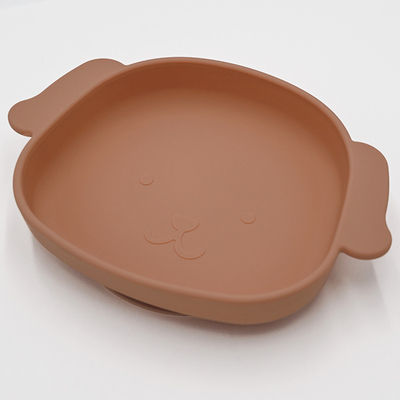 Özel Köpek Şekilli Silikon Sütten Kesme Plakası Mama Sandalyesi Vantuz 21*15*3.5cm