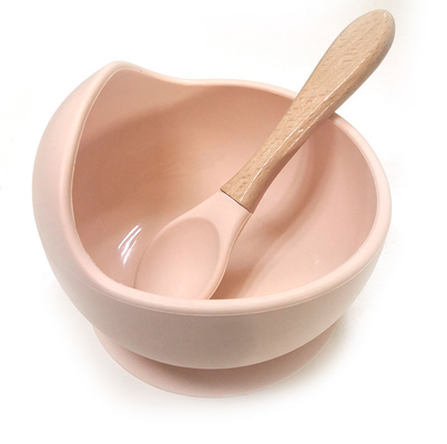 Renkli Bebek Silikon Vantuz Seti 12*8*5.8cm Mama Kaşıklı