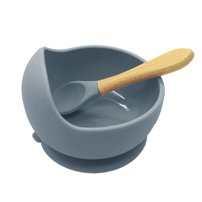 Renkli Bebek Silikon Vantuz Seti 12*8*5.8cm Mama Kaşıklı