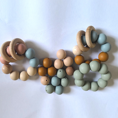 Güvenli Bebek 19mm Silikon Boncuk FDA Silikon Kolye Boncuk Gıda Sınıfı