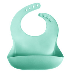 Yeniden Kullanılabilir Yumuşak Su Geçirmez Silikon Bebek Önlüğü Maması Yakalama Önlüğü 29*23*0.2cm