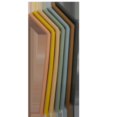 Bebek Besleme Eko Silikon Bendy Pipetler Yeniden Kullanılabilir Silikon İçme Pipetleri FDA