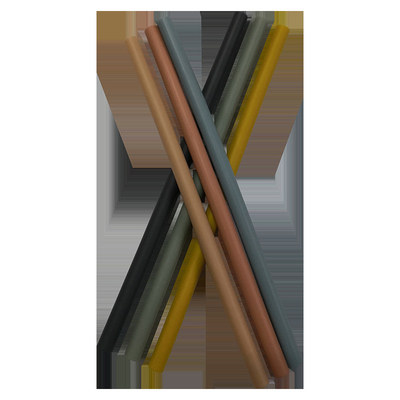 Katlanabilir Yeniden Kullanılabilir Bubble Tea Straw Silikon Yedek Pipet 25cm