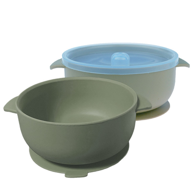 BPA İçermeyen Dökülmeye Dayanıklı Silikon Vantuz Mühürlü Yalıtım Mikrodalga Güvenli 125g