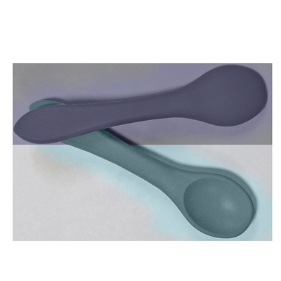 BPA içermeyen Silikon Bebek Çatal Kaşığı 25g yumuşak uçlu sütten kesme kaşıkları Besleme için