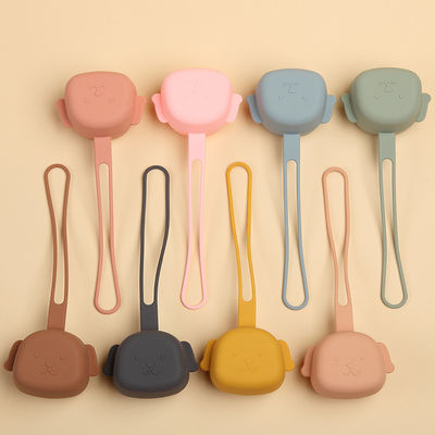 Bir Sevimli Bebek Silikon Ürünlerinde Bulaşık Makinesinde Yıkanabilir Kalıplama Köpek Şeklinde