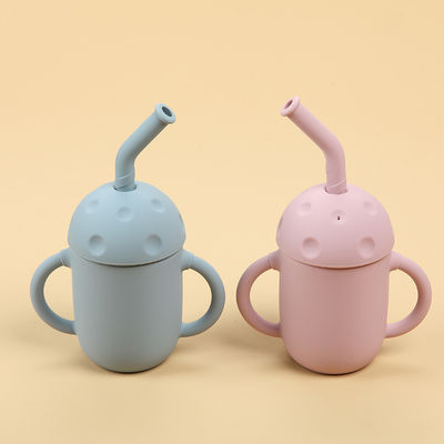 Kaymaz Kulplar Silikon Eğitim Bardaklar Erkek Kız Bebek Eğitimi